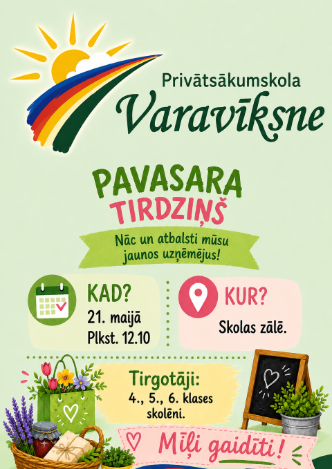 4.–6. klašu skolēnu “Pavasara tirdziņš”